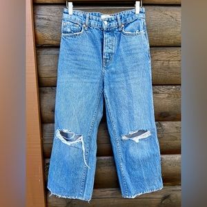FREE PEOPLE we the free cropped straight jeans size 26